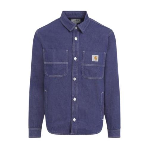 Carhartt Wip Blå Jacka för Män Aw24 Blue, Herr