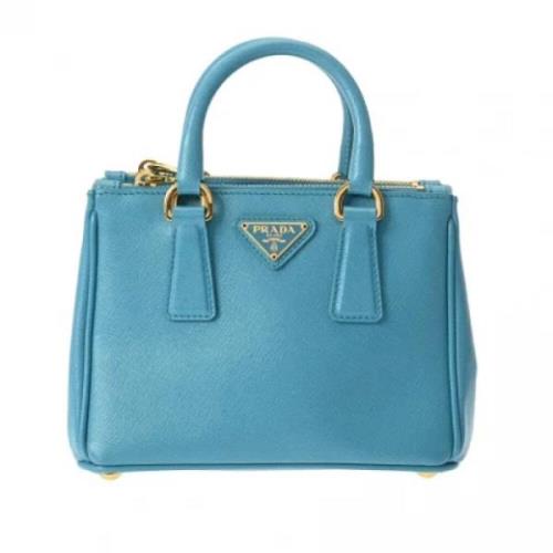 Prada Vintage Pre-owned Tyg handvskor Blue, Dam