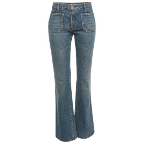 Yves Saint Laurent Vintage Pre-owned Denim jeans Blue, Dam