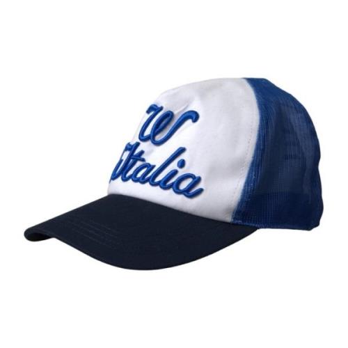 Dolce & Gabbana Mesh Baseball Hat Blå Vit Svart Blue, Dam