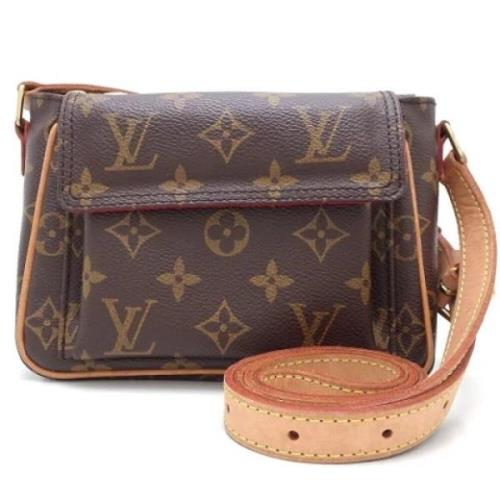 Louis Vuitton Vintage Pre-owned Canvas axelremsvskor Brown, Dam