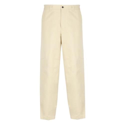 Lanvin Beige Bomullsbyxor med Dragkedjefickor Beige, Herr