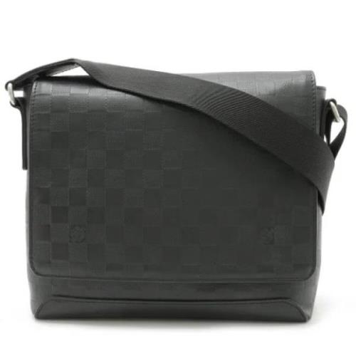 Louis Vuitton Vintage Pre-owned Tyg axelremsvskor Black, Dam