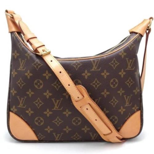 Louis Vuitton Vintage Pre-owned Canvas axelremsvskor Brown, Dam