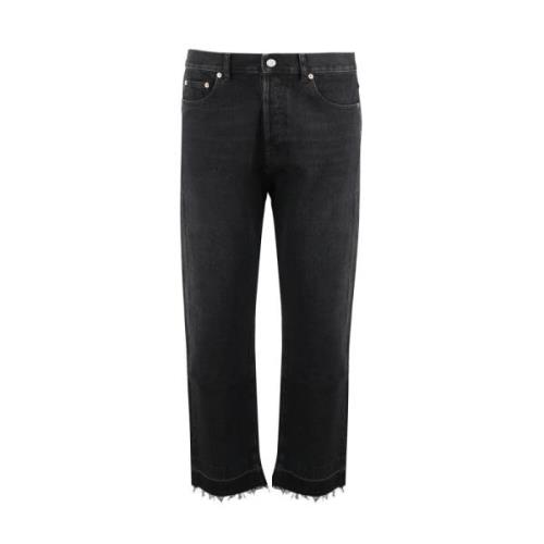 Valentino Garavani Svarta Jeans Regular Fit Dragkedja Stängning Black,...