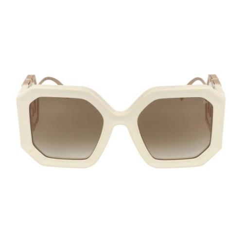 Philipp Plein Stiliga solglasögon Spp067 Beige, Dam