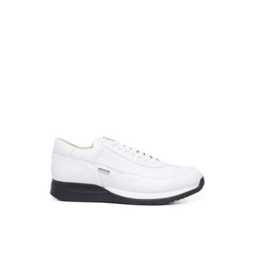 Paciotti Vita Lädersneakers med Gummisula White, Herr