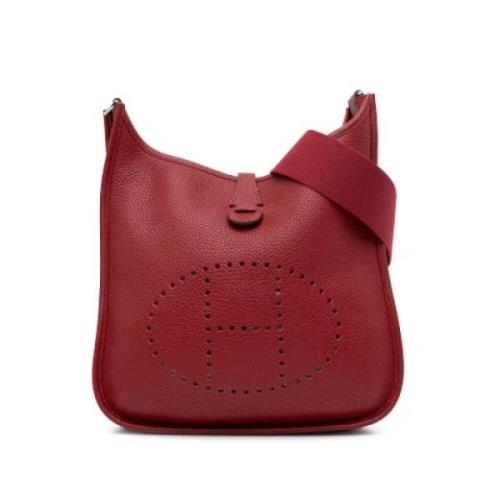 Hermès Vintage Pre-owned Laeder crossbodyvskor Red, Dam