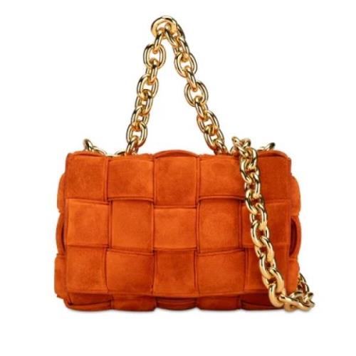 Bottega Veneta Vintage Pre-owned Mocka handvskor Orange, Dam