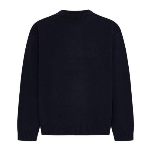 Studio Nicholson Chunky Stickad Lamull Sweater Blue, Herr