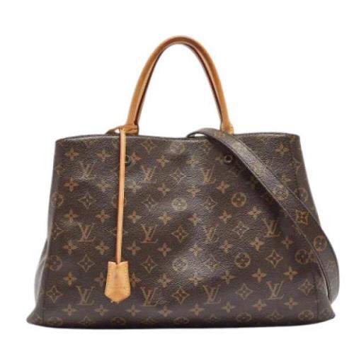 Louis Vuitton Vintage Pre-owned Laeder totevskor Brown, Dam