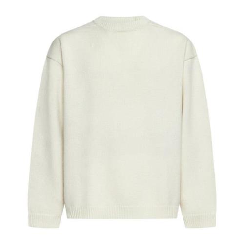 Studio Nicholson Chunky Stickad Lamull Sweater White, Herr