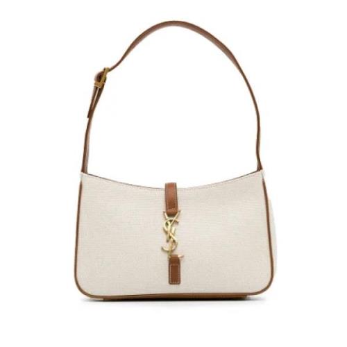 Yves Saint Laurent Vintage Pre-owned Canvas handvskor Beige, Dam