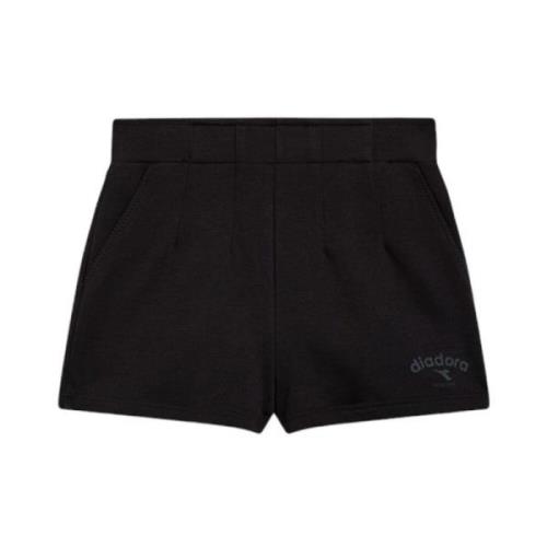 Diadora Bermuda Shorts 502.180422 Bomull Unisex Black, Dam