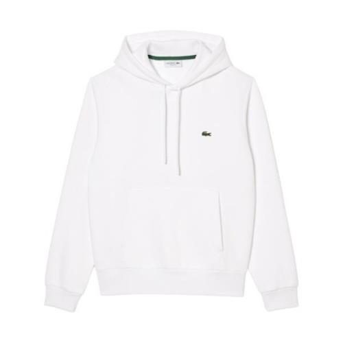 Lacoste Vit Krokodil Hoodie Höst Vinter White, Herr