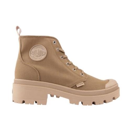 Palladium Höga Sneakers för Kvinnor Brown, Dam