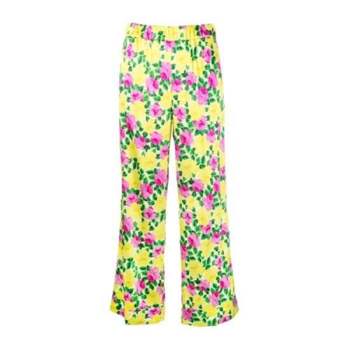 P.a.r.o.s.h. Cropped Trousers Yellow, Dam