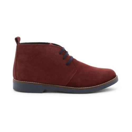 Duca di Morrone Mocka Snörskor Bordeaux Red, Herr