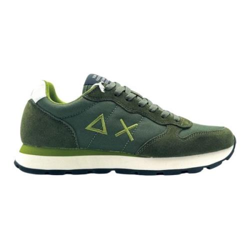 Sun68 Militära Sneakers Tom Solid Kollektion Green, Herr