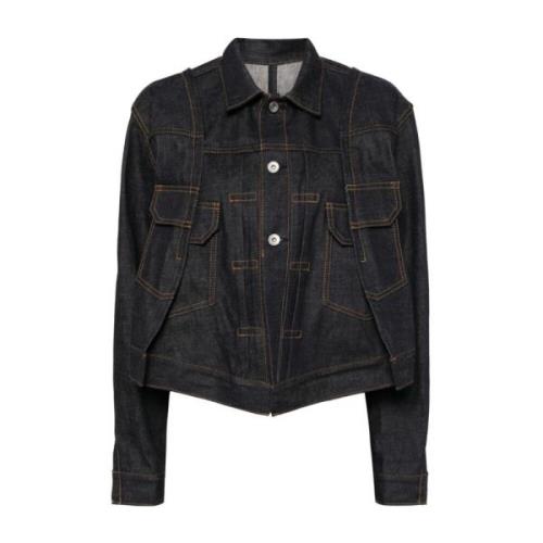 Sacai Indigo Denim Jacket Blue, Dam