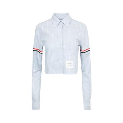 Thom Browne Klassisk Vit Button-Up Skjorta White, Dam