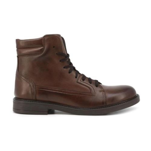 Duca di Morrone Stiliga Läder Ankelboots Brown, Herr