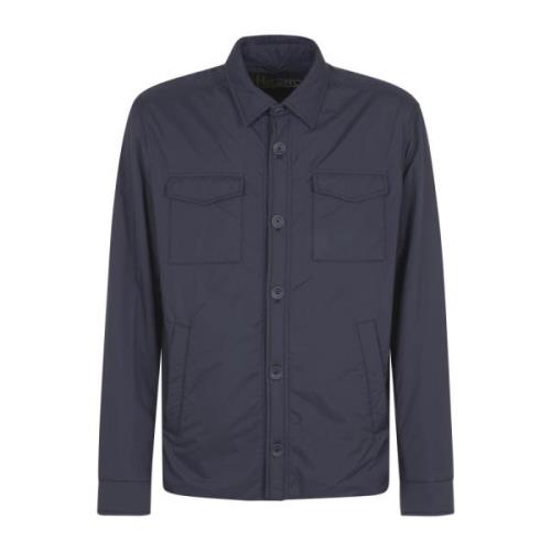 Herno Ecoage Skjortjacka Blue, Herr