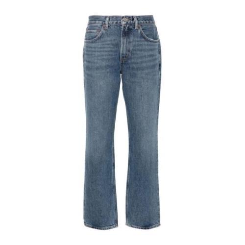 Agolde Essence Valen J Stiliga Jeans Blue, Dam