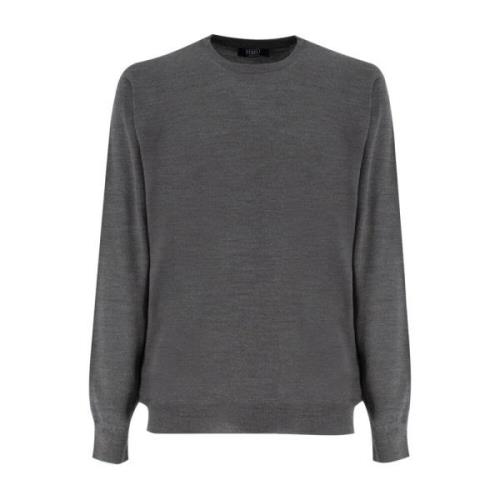 Fedeli Lyxig Crew Neck Jumper Gray, Herr