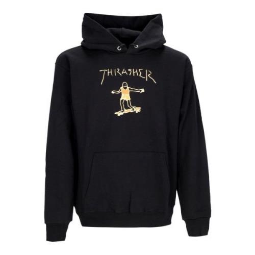 Thrasher Svart/brun huvtröja långärmad sweatshirt Black, Herr