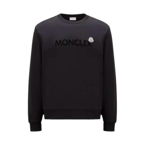 Moncler Logo Patch Sweatshirt Black, Herr