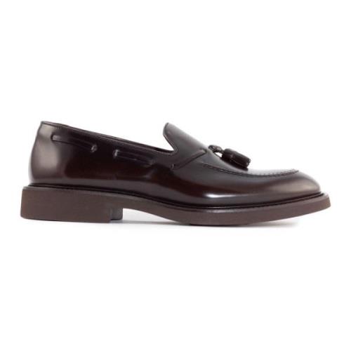 Doucal's Bruna läderloafers med tofsar Brown, Herr