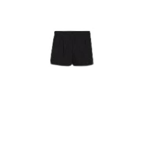 Max Mara Studio Casual Denim Shorts för Kvinnor Black, Dam