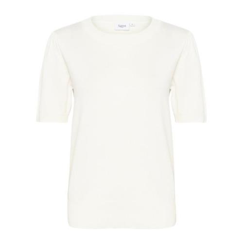 Saint Tropez Round-neck Knitwear White, Dam