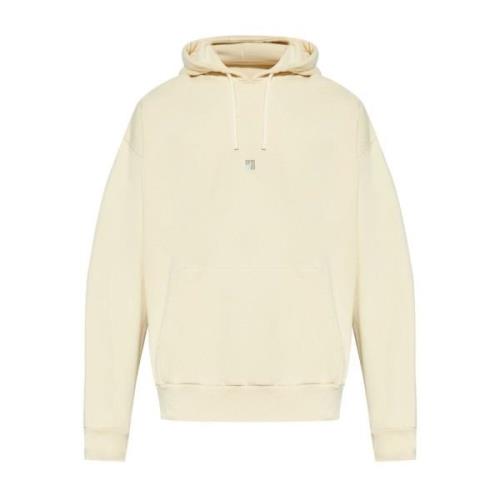 Givenchy Beige Bicolor Logo Box Hoodie Beige, Herr