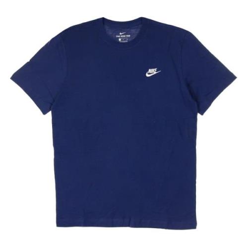 Nike Midnight Navy/White Club Tee T-Shirt Blue, Herr