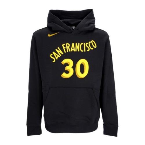 Nike Stephen Curry NBA City Edition Club Hoodie Black, Herr