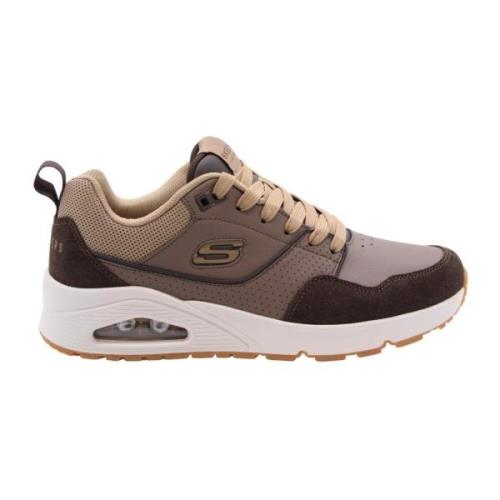 Skechers Stilren Sneaker Kollektion för Män & Kvinnor Brown, Herr