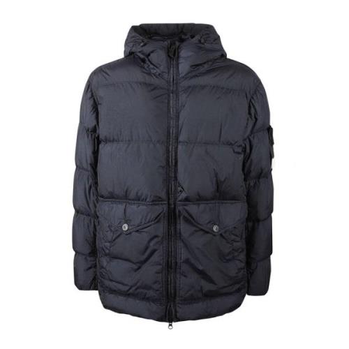 Stone Island Varm Dun Vinterjacka Blue, Herr