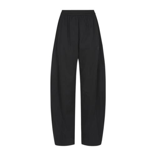 Alexander Wang Svarta Track Pants med Piping Black, Dam