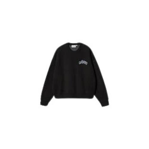 Carhartt Wip Mysig Stickad Tröja för Vinterdagar Black, Dam