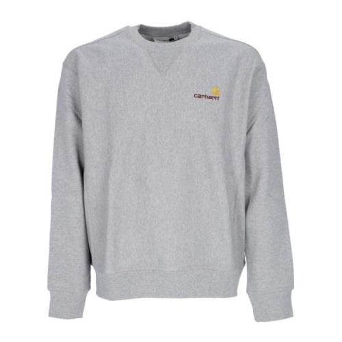 Carhartt Wip Script Sweat Crew Neck Sweatshirt Gray, Herr