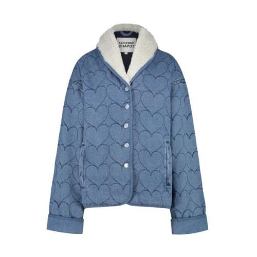 Fabienne Chapot Merlin Denim Jacket Blue, Dam