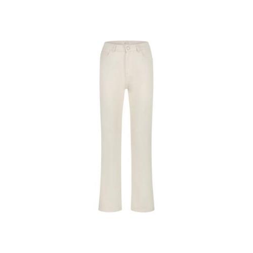 Fabienne Chapot Straight Leg Jeans Beige, Dam