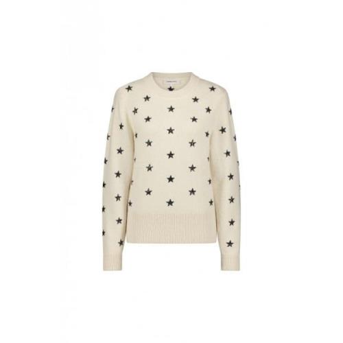 Fabienne Chapot Stjärntryck Kräm Pullover Beige, Dam