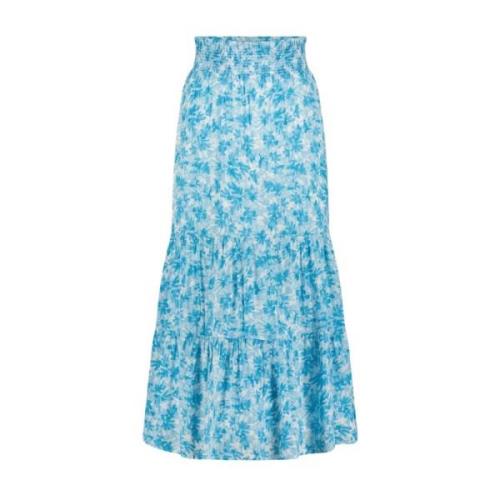 Fabienne Chapot Figolette Print Midi Kjol Blue, Dam