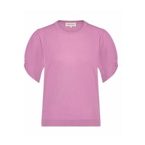 Fabienne Chapot Molly Twist Pullover Kortärmad Pink, Dam