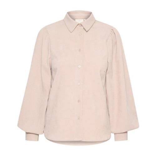 Kaffe Feminin Skjortblus Fjädergrå Pink, Dam