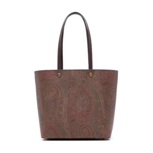 Etro Axelväskor Essential Marrone Brown, Dam