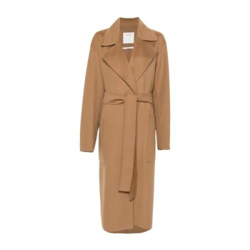 Sportmax Stilfulla Veleno Kappor Kollektion Brown, Dam